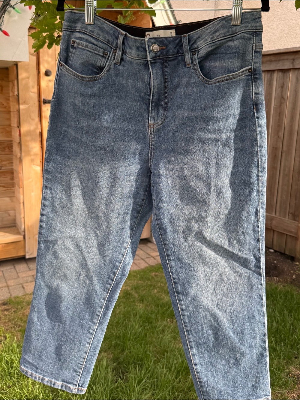 Classic Straight Leg Blue Jeans Ankle Length women’s Size 10